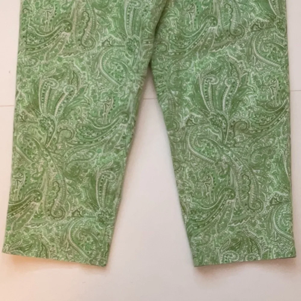 Talbots Printed Curvy Cropped Pants - Picture 5 of 8